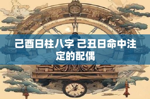己酉日柱八字 己丑日命中注定的配偶