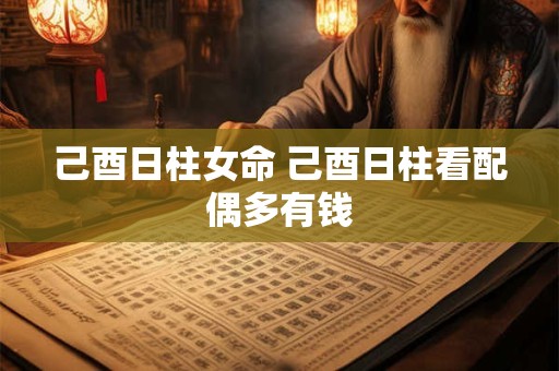 己酉日柱女命 己酉日柱看配偶多有钱