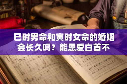 巳时男命和寅时女命的婚姻会长久吗？能恩爱白首不