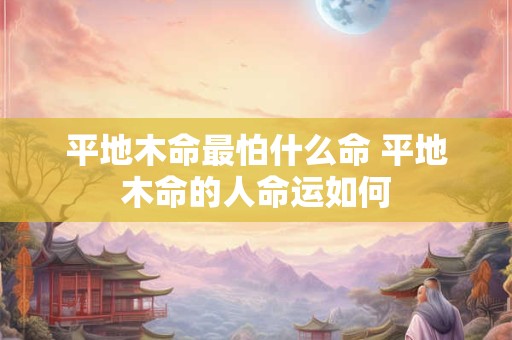 平地木命最怕什么命 平地木命的人命运如何
