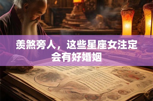 羡煞旁人，这些星座女注定会有好婚姻