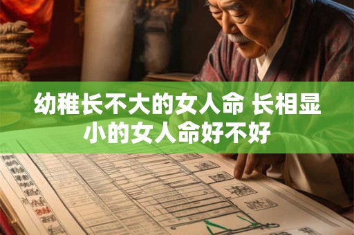 幼稚长不大的女人命 长相显小的女人命好不好