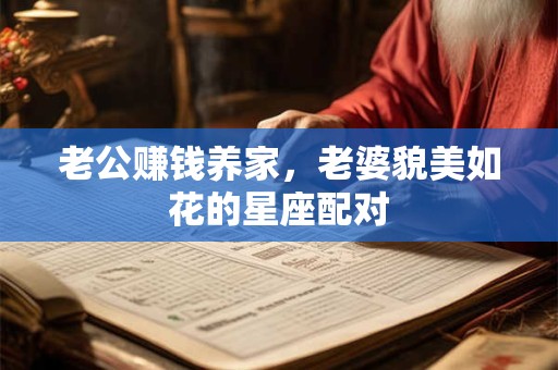 老公赚钱养家，老婆貌美如花的星座配对