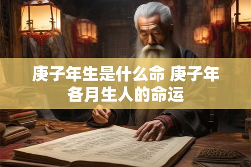 庚子年生是什么命 庚子年各月生人的命运