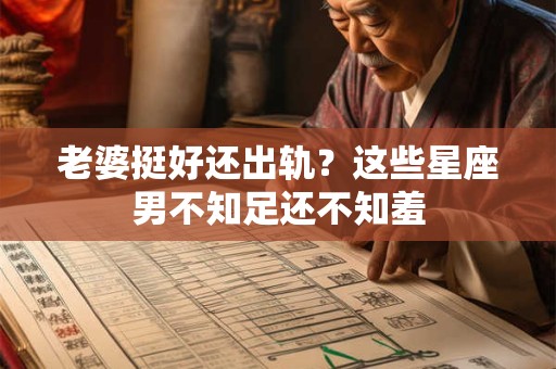 老婆挺好还出轨？这些星座男不知足还不知羞