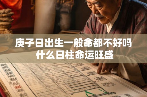 庚子日出生一般命都不好吗 什么日柱命运旺盛