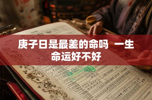 庚子日是最差的命吗  一生命运好不好