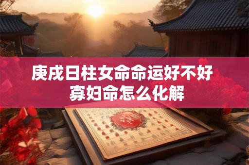 庚戌日柱女命命运好不好  寡妇命怎么化解