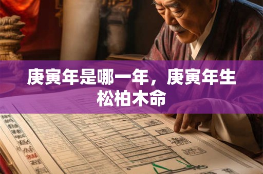 详细阅读:庚寅年是哪一年,庚寅年生松柏木命 庚寅年是哪一年,庚寅年生松柏木命