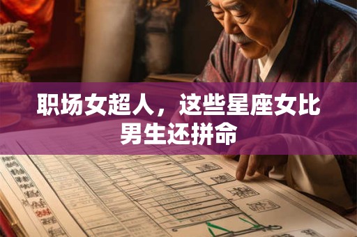 详细阅读:职场女超人,这些星座女比男生还拼命 职场女超人,这些星座女比男生还拼命