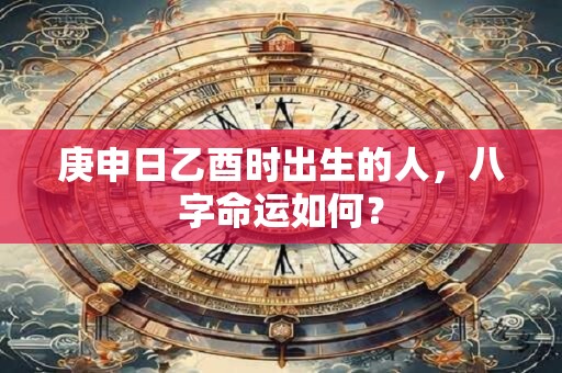 庚申日乙酉时出生的人，八字命运如何？