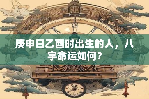 庚申日乙酉时出生的人，八字命运如何？