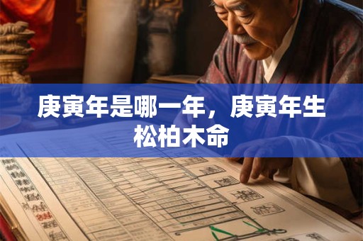 庚寅年是哪一年，庚寅年生松柏木命