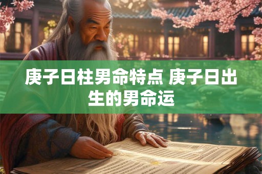 庚子日柱男命特点 庚子日出生的男命运