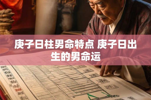 庚子日柱男命特点 庚子日出生的男命运