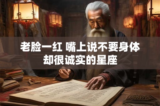 老脸一红 嘴上说不要身体却很诚实的星座