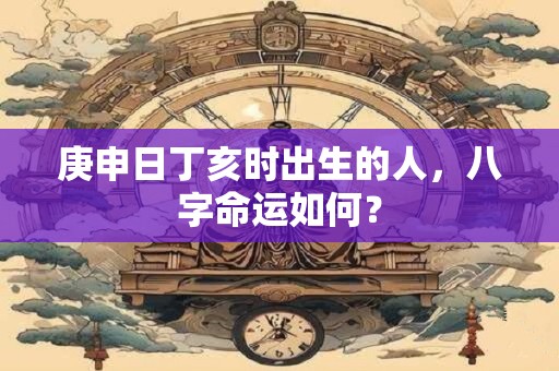 庚申日丁亥时出生的人，八字命运如何？