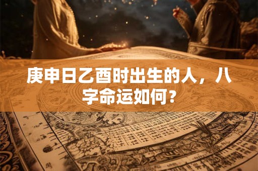 庚申日乙酉时出生的人，八字命运如何？