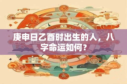 庚申日乙酉时出生的人，八字命运如何？