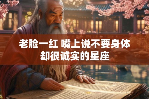 老脸一红 嘴上说不要身体却很诚实的星座