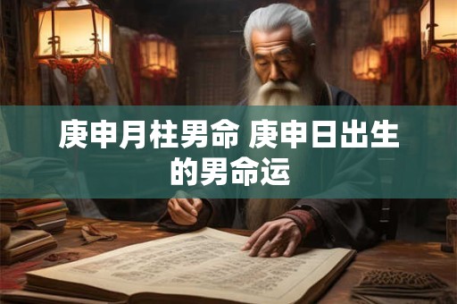 庚申月柱男命 庚申日出生的男命运
