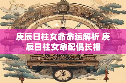 庚辰日柱女命命运解析 庚辰日柱女命配偶长相