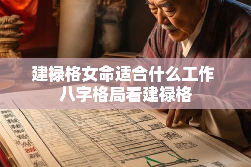 建禄格女命适合什么工作 八字格局看建禄格