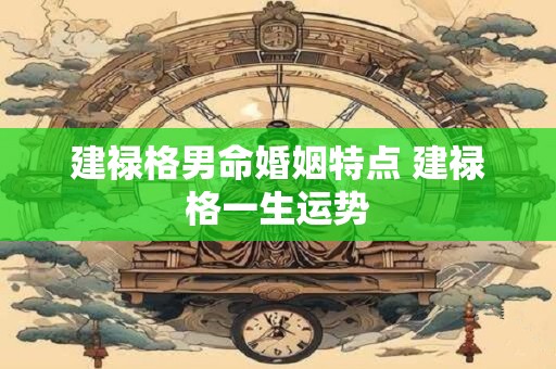 建禄格男命婚姻特点 建禄格一生运势