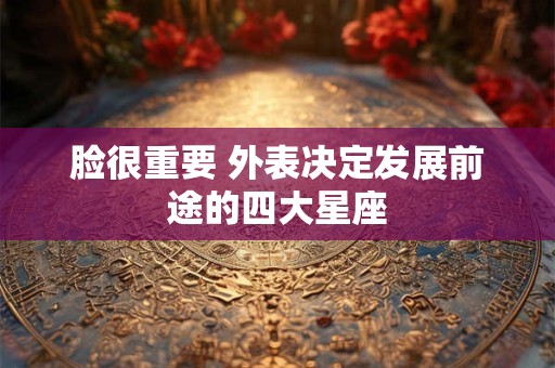 脸很重要 外表决定发展前途的四大星座