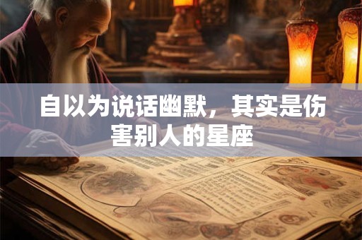 自以为说话幽默，其实是伤害别人的星座