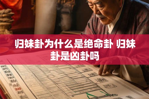 归妹卦为什么是绝命卦 归妹卦是凶卦吗