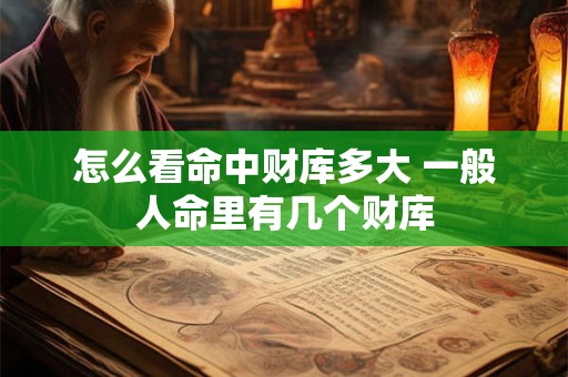 怎么看命中财库多大 一般人命里有几个财库