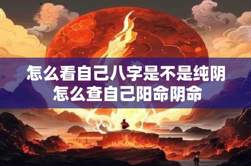 详细阅读:怎么看自己八字是不是纯阴 怎么查自己阳命阴命 怎么看自己八字是不是纯阴 怎么查自己阳命阴命