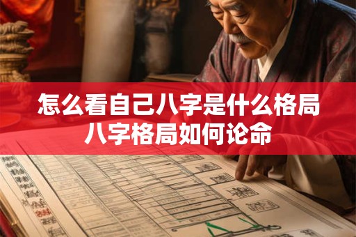 怎么看自己八字是什么格局八字格局如何论命