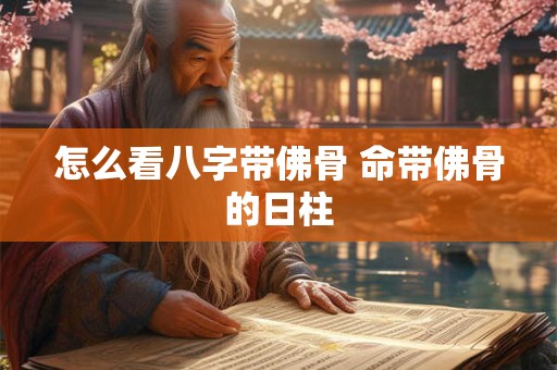 怎么看八字带佛骨 命带佛骨的日柱
