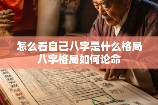怎么看自己八字是什么格局八字格局如何论命