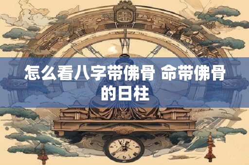 怎么看八字带佛骨 命带佛骨的日柱