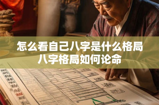 怎么看自己八字是什么格局八字格局如何论命