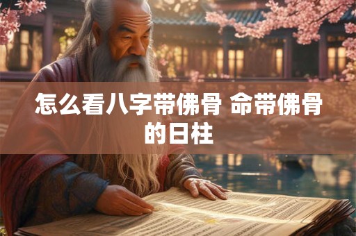 怎么看八字带佛骨 命带佛骨的日柱