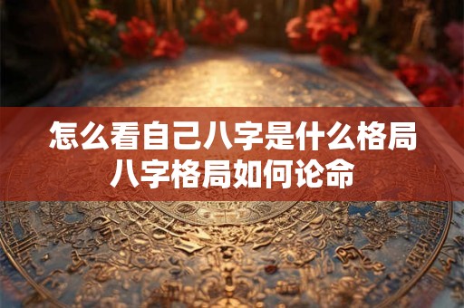 怎么看自己八字是什么格局八字格局如何论命