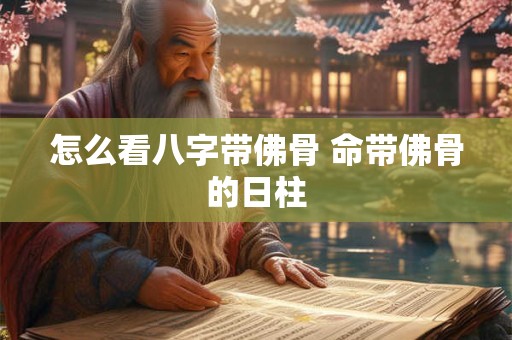 怎么看八字带佛骨 命带佛骨的日柱