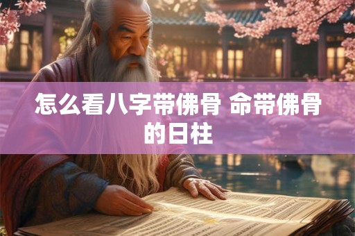 怎么看八字带佛骨 命带佛骨的日柱