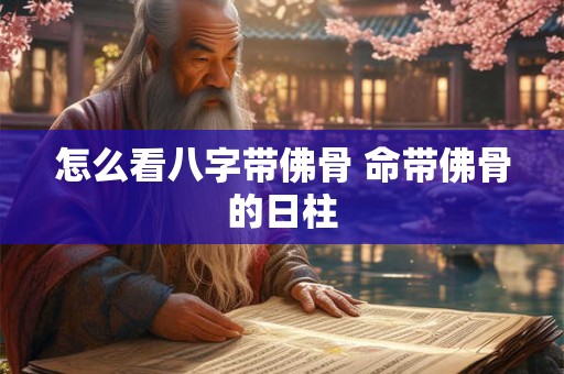 怎么看八字带佛骨 命带佛骨的日柱
