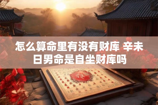 怎么算命里有没有财库 辛未日男命是自坐财库吗