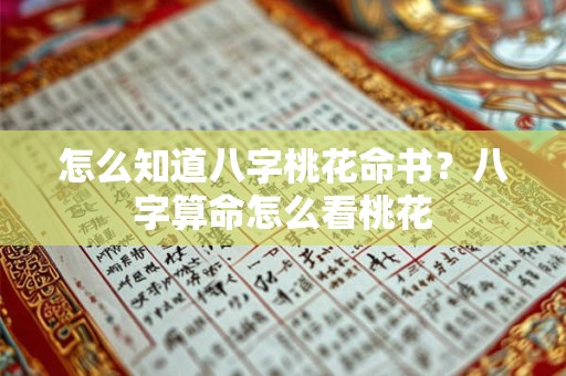 怎么知道八字桃花命书？八字算命怎么看桃花