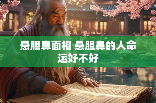 悬胆鼻面相 悬胆鼻的人命运好不好
