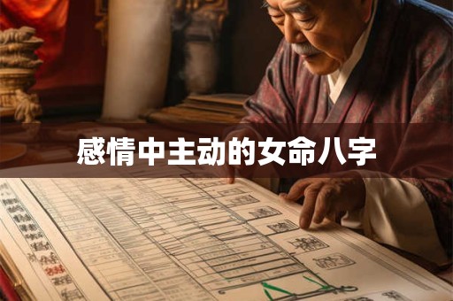 感情中主动的女命八字