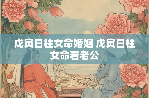 戊寅日柱女命婚姻 戊寅日柱女命看老公