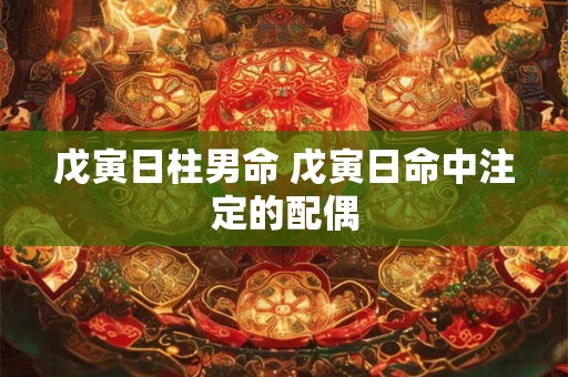 戊寅日柱男命 戊寅日命中注定的配偶