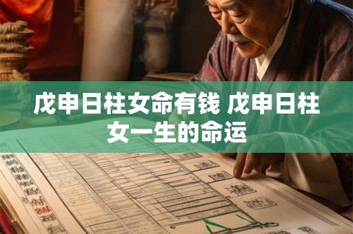 戊申日柱女命有钱 戊申日柱女一生的命运